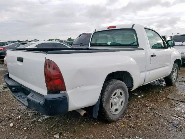 5TFNX4CN5DX031029 - 2013 TOYOTA TACOMA WHITE photo 4