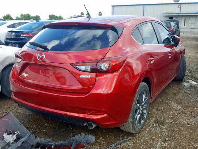 3MZBN1L34JM170217 - 2018 MAZDA 3 TOURING RED photo 4