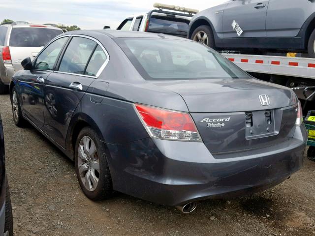 1HGCP36829A015521 - 2009 HONDA ACCORD EXL GRAY photo 3