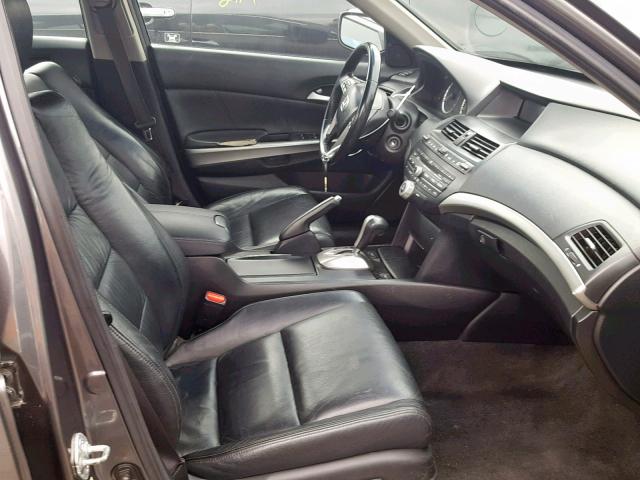 1HGCP36829A015521 - 2009 HONDA ACCORD EXL GRAY photo 5