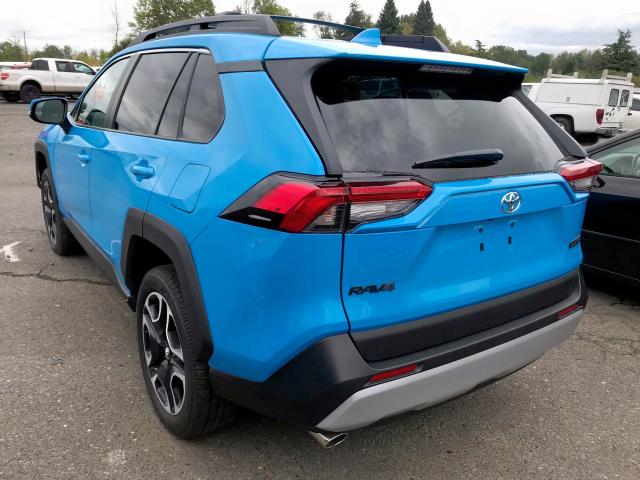 2T3J1RFV4KW008089 - 2019 TOYOTA RAV4 ADVEN BLUE photo 3