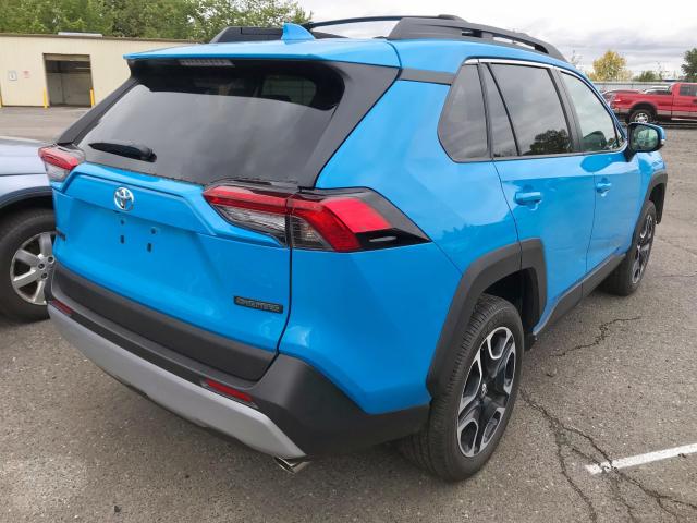 2T3J1RFV4KW008089 - 2019 TOYOTA RAV4 ADVEN BLUE photo 4