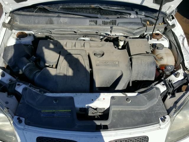 1G2AJ55F777368628 - 2007 PONTIAC G5 WHITE photo 7