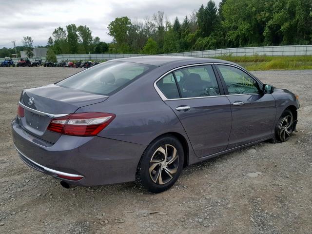 1HGCR2F33HA269519 - 2017 HONDA ACCORD LX GRAY photo 4