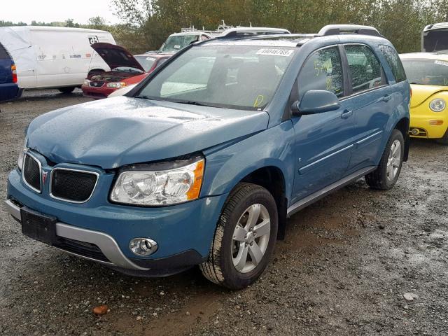 2CKDL33F686279086 - 2008 PONTIAC TORRENT BLUE photo 2