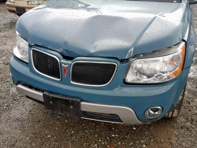 2CKDL33F686279086 - 2008 PONTIAC TORRENT BLUE photo 9