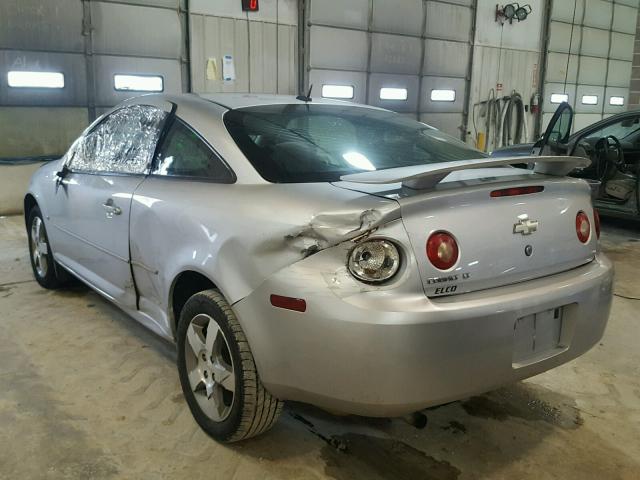 1G1AT18H597278529 - 2009 CHEVROLET COBALT LT SILVER photo 3