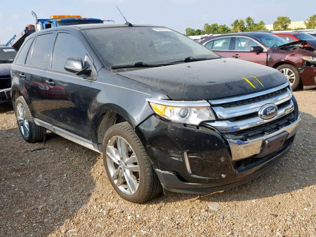 2FMDK3JC7DBB69843 - 2013 FORD EDGE SEL BLACK photo 1