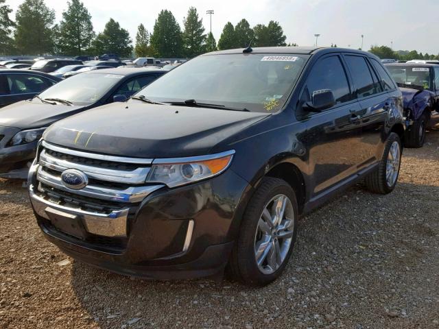 2FMDK3JC7DBB69843 - 2013 FORD EDGE SEL BLACK photo 2