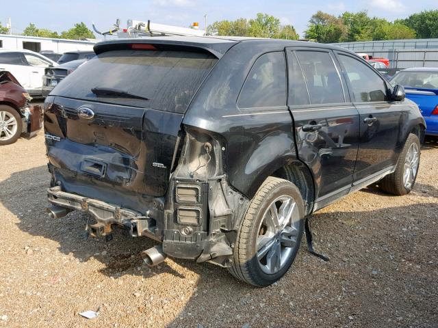 2FMDK3JC7DBB69843 - 2013 FORD EDGE SEL BLACK photo 4