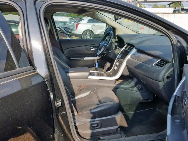 2FMDK3JC7DBB69843 - 2013 FORD EDGE SEL BLACK photo 5