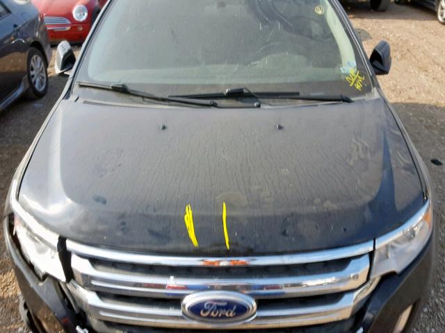 2FMDK3JC7DBB69843 - 2013 FORD EDGE SEL BLACK photo 7