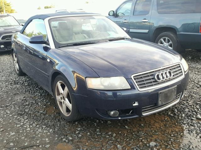 WAUAC48H83K022900 - 2003 AUDI A4 1.8 CAB BLUE photo 1