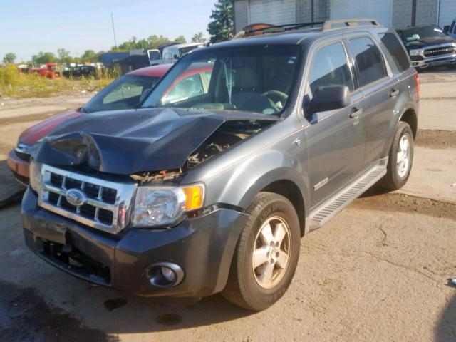 1FMCU93148KC91608 - 2008 FORD ESCAPE XLT GRAY photo 2