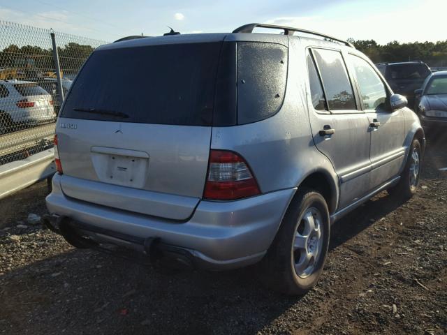 4JGAB57E83A454603 - 2003 MERCEDES-BENZ ML 350 SILVER photo 4