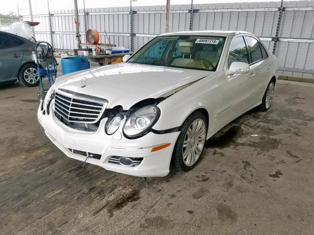 WDBUF56X07B165674 - 2007 MERCEDES-BENZ E 350 WHITE photo 2