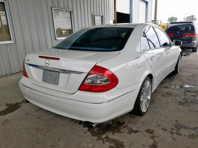 WDBUF56X07B165674 - 2007 MERCEDES-BENZ E 350 WHITE photo 4