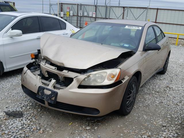 1G2ZF55BX64202766 - 2006 PONTIAC G6 SE GOLD photo 2