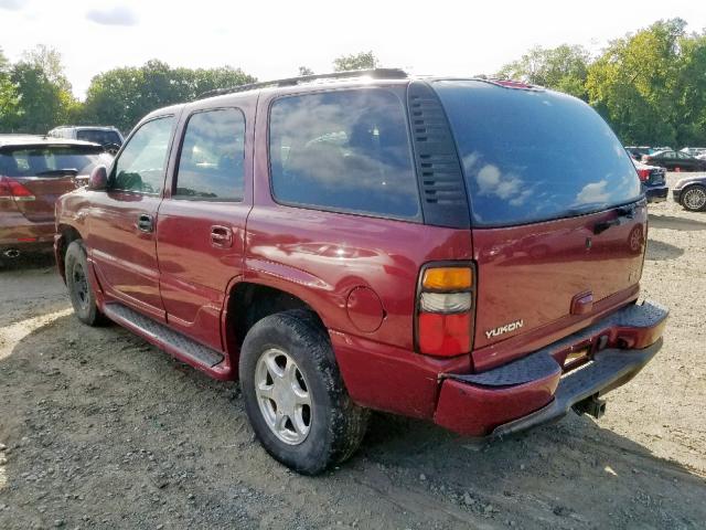 1GKEK63U64J145615 - 2004 GMC YUKON DENA RED photo 3