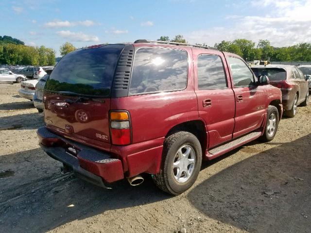 1GKEK63U64J145615 - 2004 GMC YUKON DENA RED photo 4