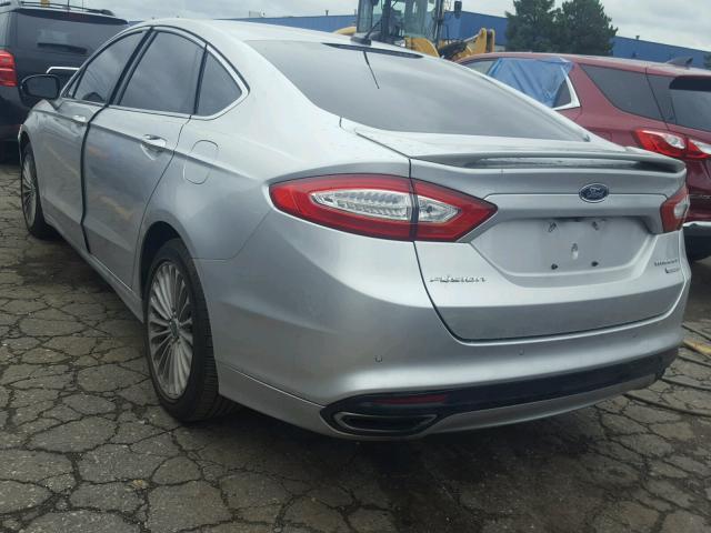 3FA6P0K92GR178395 - 2016 FORD FUSION TIT SILVER photo 3