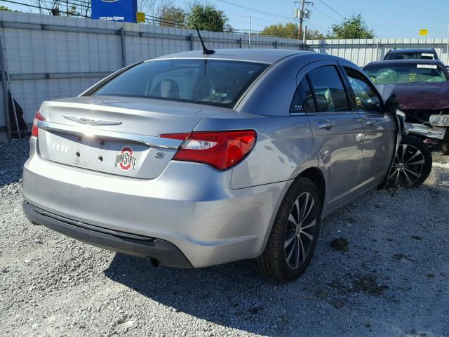 1C3CCBBB0DN766368 - 2013 CHRYSLER 200 TOURIN GRAY photo 4