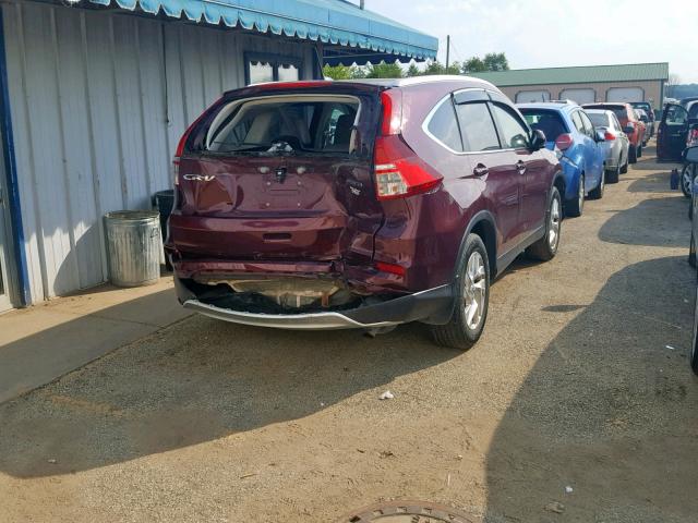 5J6RM4H74FL014781 - 2015 HONDA CR-V EXL GREEN photo 4