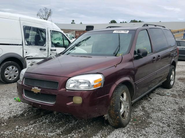 1GNDV33W27D152506 - 2007 CHEVROLET UPLANDER L BURGUNDY photo 2