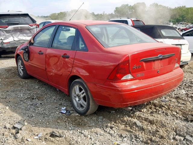 1FAFP34352W296358 - 2002 FORD FOCUS RED photo 3