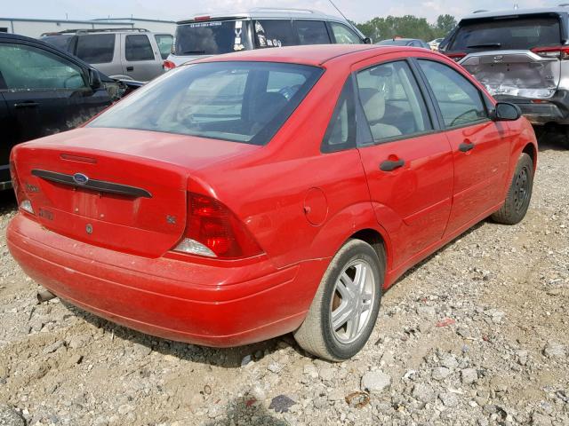 1FAFP34352W296358 - 2002 FORD FOCUS RED photo 4