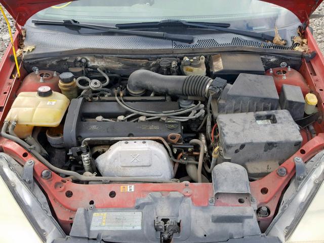 1FAFP34352W296358 - 2002 FORD FOCUS RED photo 7