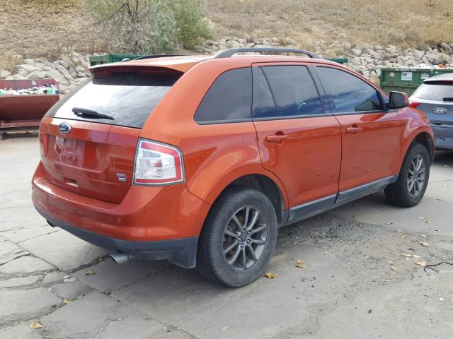 2FMDK48C08BB31632 - 2008 FORD EDGE SEL ORANGE photo 4