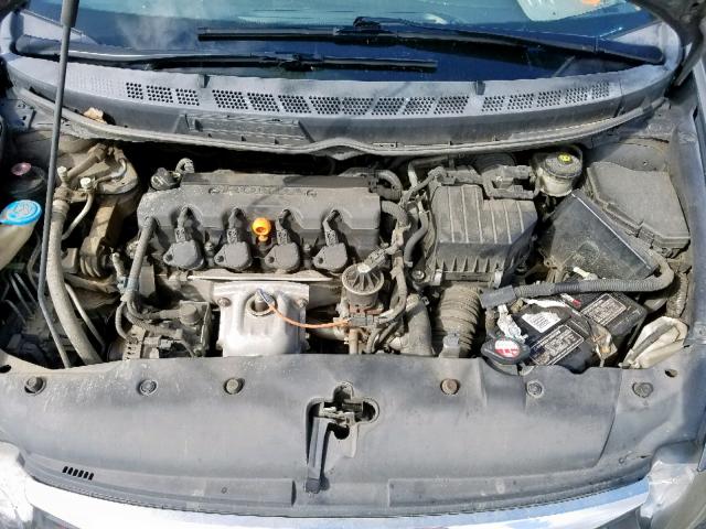 1HGFA16819L030132 - 2009 HONDA CIVIC EX GRAY photo 7