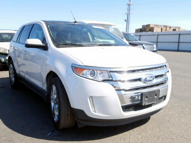 2FMDK3J97DBC17880 - 2013 FORD EDGE SEL WHITE photo 1