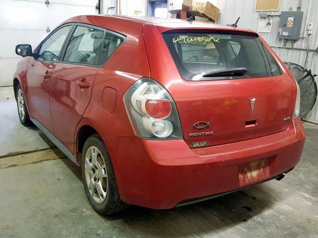 5Y2SP67079Z427956 - 2009 PONTIAC VIBE RED photo 3