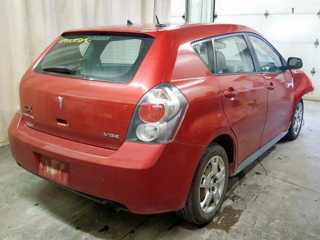 5Y2SP67079Z427956 - 2009 PONTIAC VIBE RED photo 4