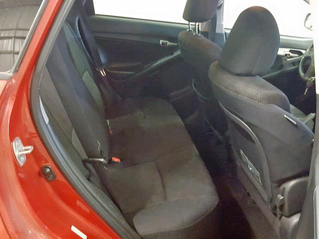 5Y2SP67079Z427956 - 2009 PONTIAC VIBE RED photo 6