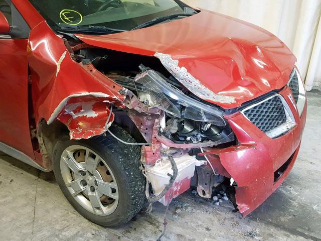 5Y2SP67079Z427956 - 2009 PONTIAC VIBE RED photo 9