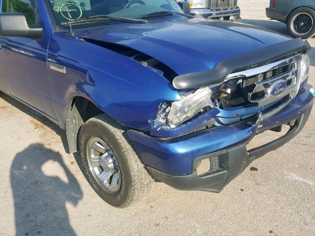 1FTYR14U87PA86400 - 2007 FORD RANGER SUP BLUE photo 9