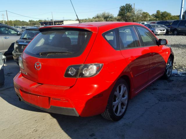 JM1BK344071755090 - 2007 MAZDA 3 HATCHBAC RED photo 4