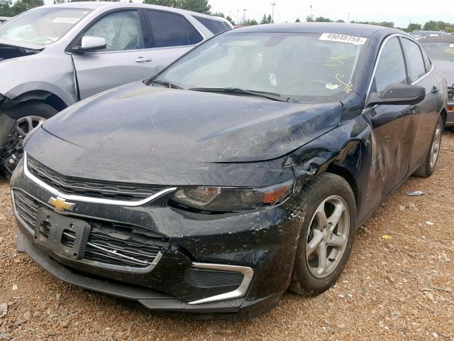 1G1ZB5ST3GF313467 - 2016 CHEVROLET MALIBU LS BLACK photo 2