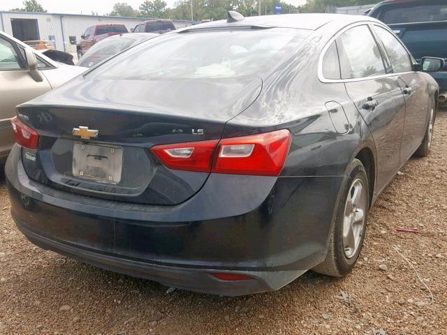 1G1ZB5ST3GF313467 - 2016 CHEVROLET MALIBU LS BLACK photo 4