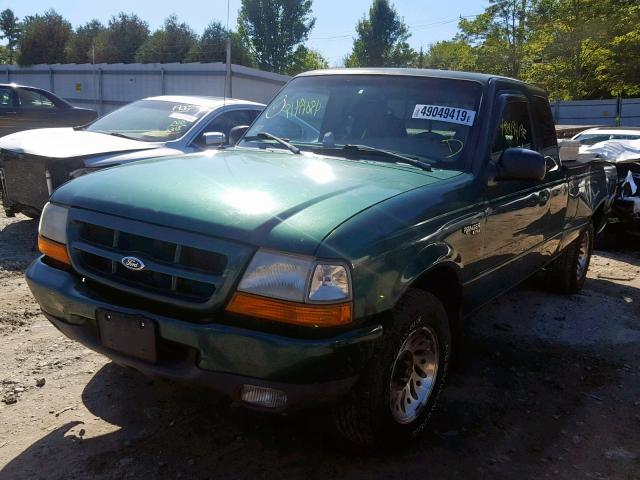 1FTYR14VXXTA11908 - 1999 FORD RANGER SUP GREEN photo 2