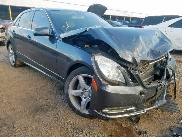 WDDHF2EB4DA696259 - 2013 MERCEDES-BENZ E 350 BLUE GRAY photo 1