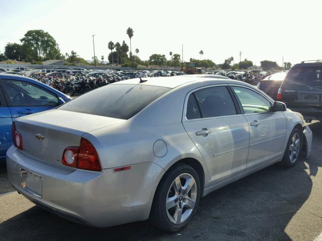 1G1ZH57B68F173687 - 2008 CHEVROLET MALIBU 1LT SILVER photo 4