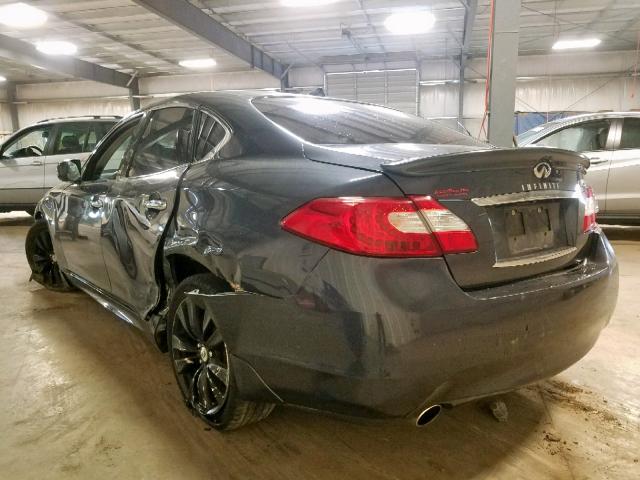 JN1BY1AR1BM373681 - 2011 INFINITI M37 X GRAY photo 3