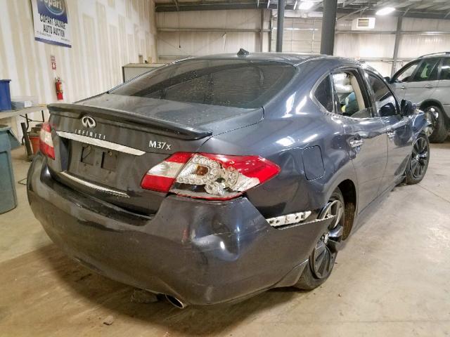 JN1BY1AR1BM373681 - 2011 INFINITI M37 X GRAY photo 4