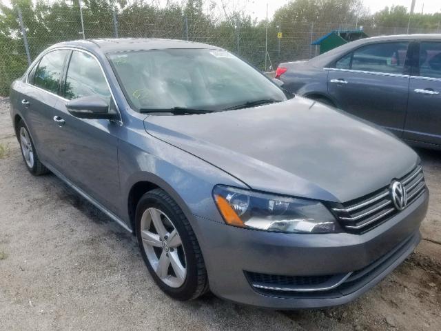 1VWBH7A38CC052642 - 2012 VOLKSWAGEN PASSAT SE GRAY photo 1