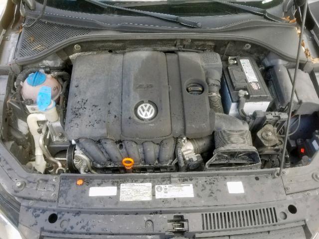 1VWBH7A38CC052642 - 2012 VOLKSWAGEN PASSAT SE GRAY photo 7