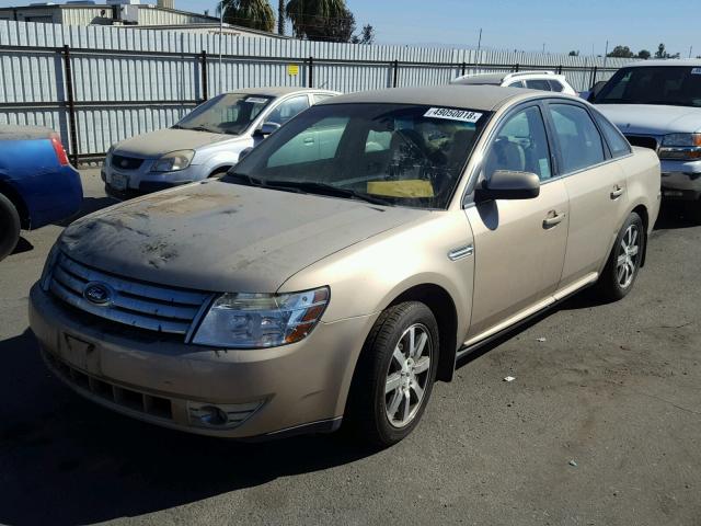 1FAHP24W08G147744 - 2008 FORD TAURUS SEL TAN photo 2